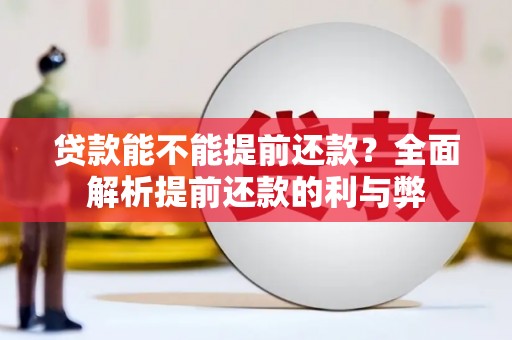 枋山贷款能不能提前还款？全面解析提前还款的利与弊