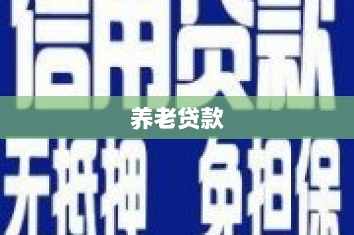 枋山养老贷款