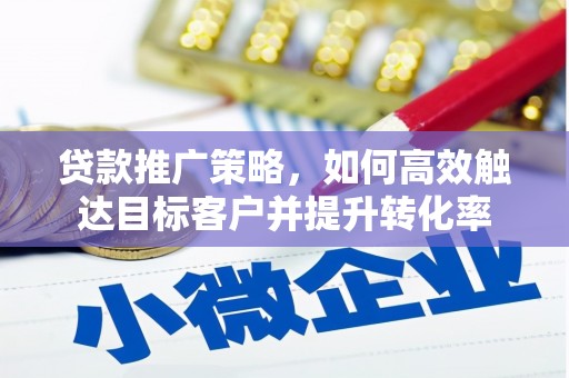 枋山贷款推广策略，如何高效触达目标客户并提升转化率