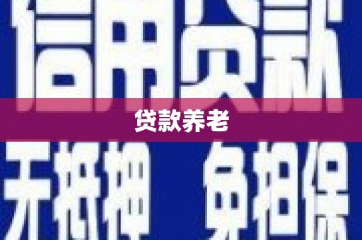 枋山贷款养老