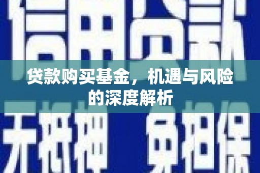 枋山贷款购买基金，机遇与风险的深度解析