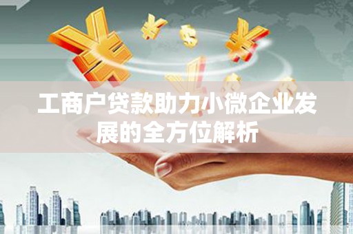 枋山工商户贷款助力小微企业发展的全方位解析