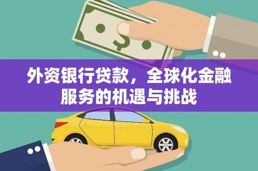 枋山外资银行贷款，全球化金融服务的机遇与挑战