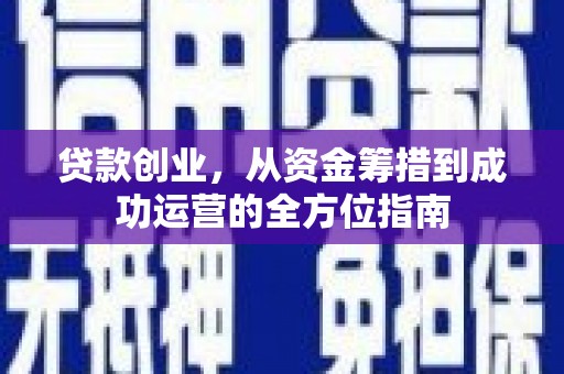 枋山贷款创业，从资金筹措到成功运营的全方位指南