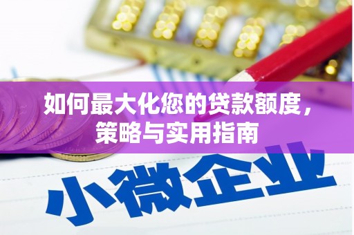 枋山如何最大化您的贷款额度，策略与实用指南