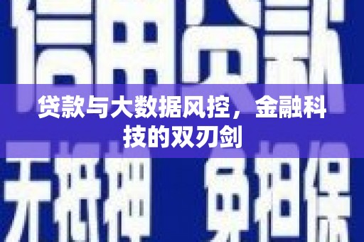 枋山贷款与大数据风控，金融科技的双刃剑