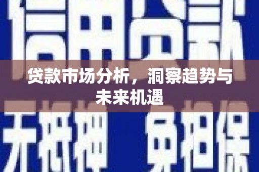 枋山贷款市场分析，洞察趋势与未来机遇