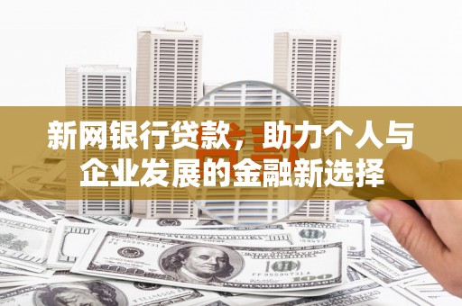 枋山新网银行贷款，助力个人与企业发展的金融新选择