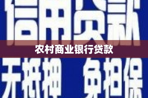 枋山农村商业银行贷款