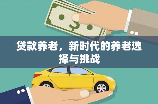 枋山贷款养老，新时代的养老选择与挑战
