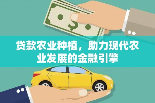 枋山贷款农业种植，助力现代农业发展的金融引擎