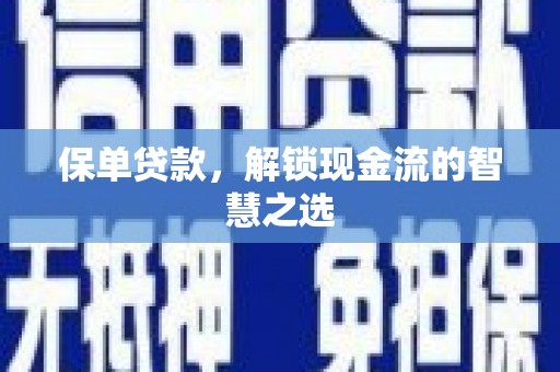 枋山保单贷款，解锁现金流的智慧之选
