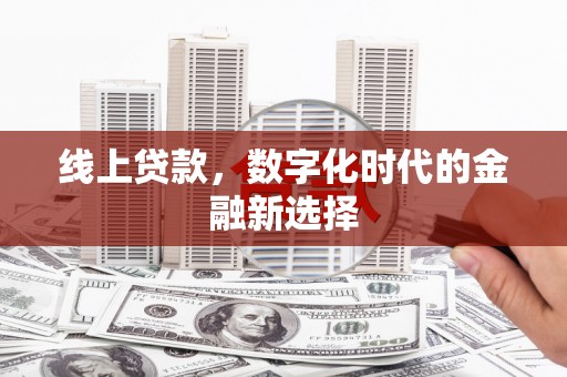 枋山线上贷款，数字化时代的金融新选择