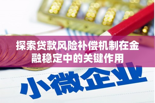 枋山探索贷款风险补偿机制在金融稳定中的关键作用