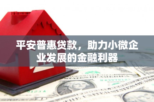 枋山平安普惠贷款，助力小微企业发展的金融利器