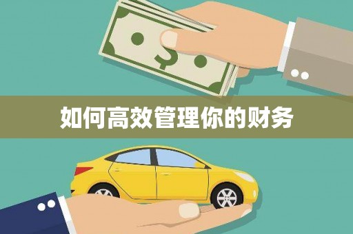 枋山如何高效管理你的财务