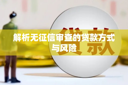 枋山解析无征信审查的贷款方式与风险
