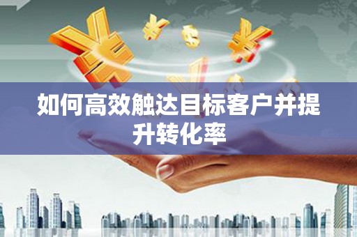 枋山如何高效触达目标客户并提升转化率